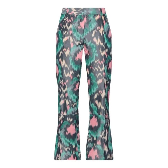 Marni Multicolor Abstract Print Cotton Flare Pants - Picture 1 of 6